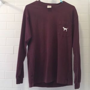 Burgundy PINK Victoria’s Secret long sleeve